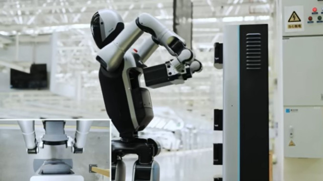 China Luncurkan Robot Humanoid Dapat Hidup Selama Seminggu dengan Ganti Baterai Sendiri