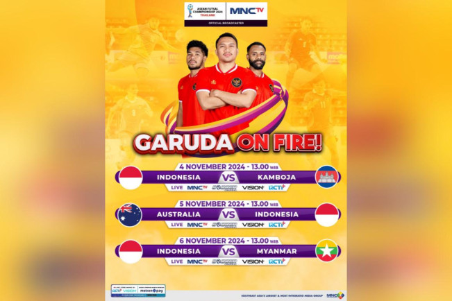 ASEAN Futsal Championship 2024: MNCTV Tayangkan Timnas Futsal Indonesia Hadapi Kamboja di Laga Perdana