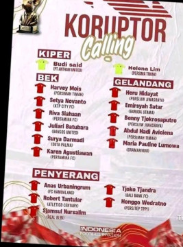 Tim "Koruptor Calling" Viral, Warganet Soroti Kreativitas Netizen Indonesia