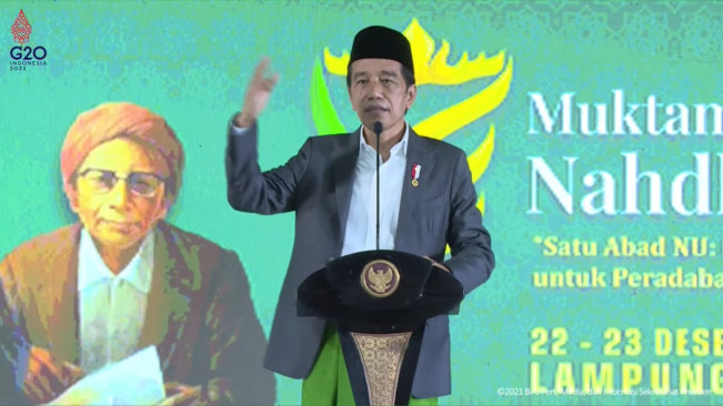 Ikut Sukseskan Vaksinasi, Jokowi Sampaikan Terima Kasih Pada Kiai
