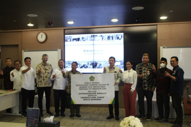 Setelah 12 Tahun, Bakrie Amanah Resmi Berstatus LAZ