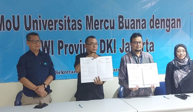 UMB Jakarta dan PWI Jaya Tanda Tangani Kerja Sama Bidang Tridharma Perguruan Tinggi
