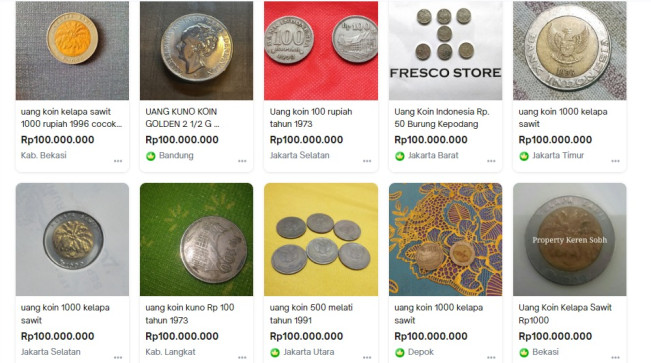 Uang Rp1000 Kelapa Sawit Ditarik, Ada yang Jual Rp100 Juta di Online