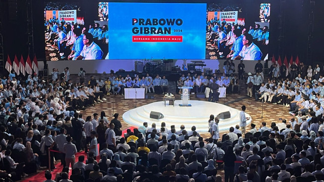Apel Akbar TKN Muda, Ribuan Pemuda Kompak Menangkan Prabowo-Gibran