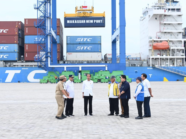Jokowi Resmikan Makassar New Port, Pelabuhan Terbesar di Indonesia Timur
