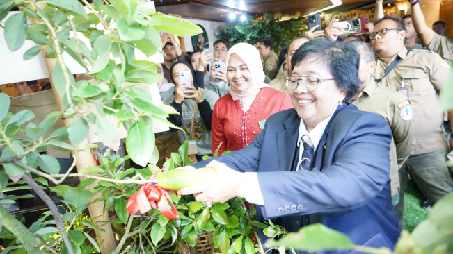 Di Pasar RHL, Menteri LHK Tekankan Pentingnya Bercocok Tanam