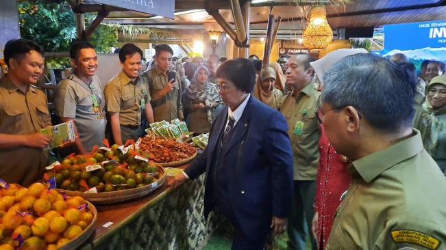 Di Pasar RHL, Menteri LHK Tekankan Pentingnya Bercocok Tanam