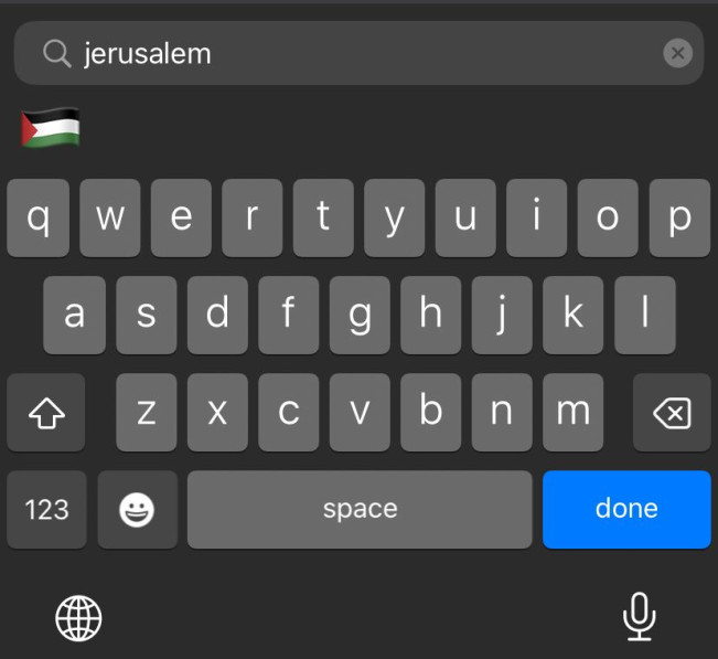 Ketik â€œJerusalemâ€ di Emoji iPhone, yang Keluar Malah Bendera Palestina