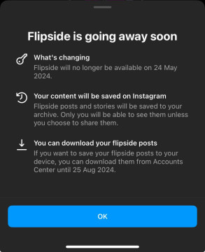 Instagram akan Hapus Fitur Flipside