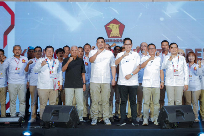 Gerindra Medan Deklarasi Menangkan Bobby-Surya di Pilgub Sumut 2024