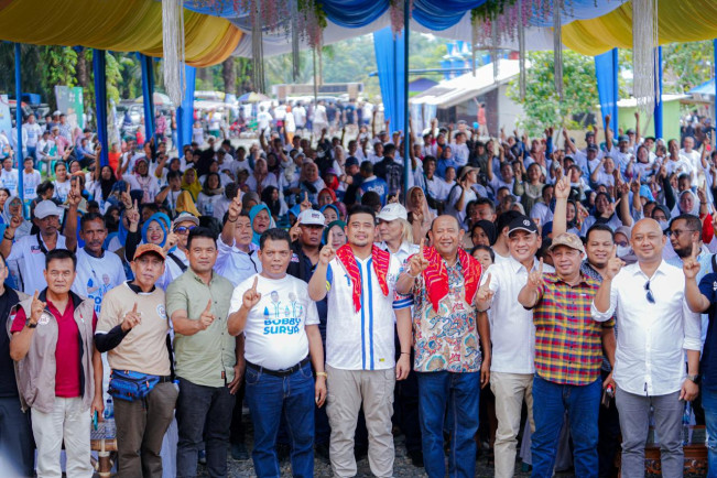 Masyarakat Langkat Deklarasi Dukung Bobby Nasution di Pilgub Sumut 2024