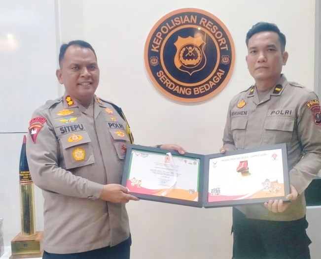 Sukses Amankan PON XXI, Polres Sergai Dapat Penghargaan dari Ketum KONI