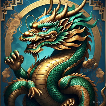 Ilustrasi shio Naga (META)
