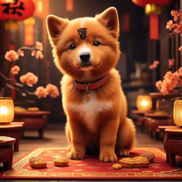 Ilustrasi Shio Anjing (Meta)