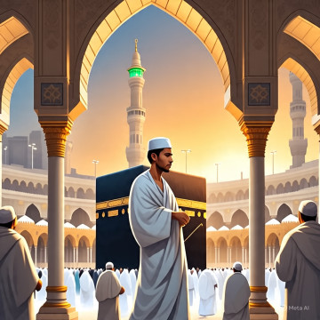 Ilustrasi haji (META)