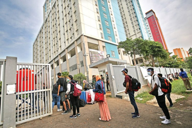 Keterisian Wisma Atlet dan Rusun Pasar Rumput Mencapai 80 Persen