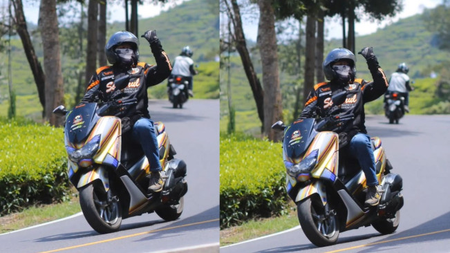 Pengendara NMax Ini Jadi 'Buronan' Usai Setop Bus di Tikungan Ciwidey