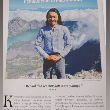 Agam Rinjani  (kiri). (Instagram @agam_rinjani)