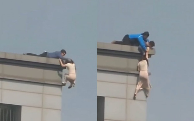 Nekat! Wanita Ini Akan Lompat dari Lantai 19, Polisi dan Damkar Lakukan Aksi Penyelamatan