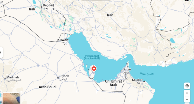 Pangkalan militer AS di Qatar. (Google Maps)