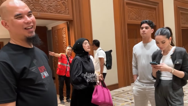 Ahmad Dhani Ikut Cek Lokasi Pernikahan Al Ghazali, Ekspresi Alyssa Daguise Jadi Sorotan