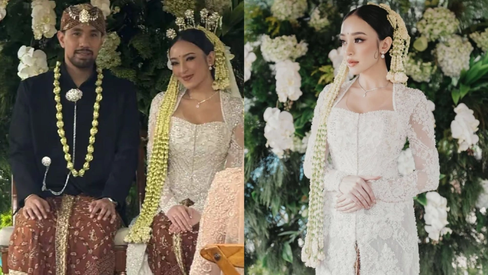 Amanda Zahra melepas status jandanya usai resmi menikah dengan Adli. [Instagram]