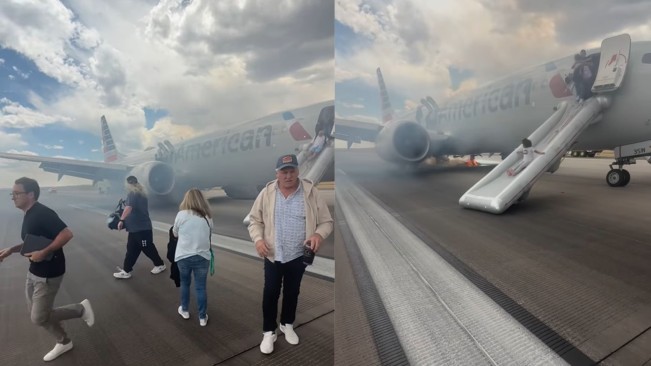 Viral Penumpang American Airlines Berhamburan Setelah Pesawat Terbakar saat Lepas Landas