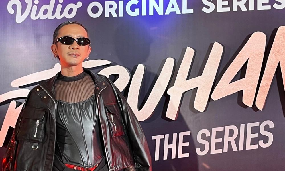 Aming menceritakan prosesnya membangun chemistry dengan Ali Fikry sebagai ayah dan anak di Pertaruhan The Series 3. [FTNews/Raka]