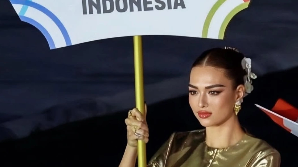 Anchilee gunakan busana perpaduan Thailand dan Indoesia saat SEA Games (Instagram)