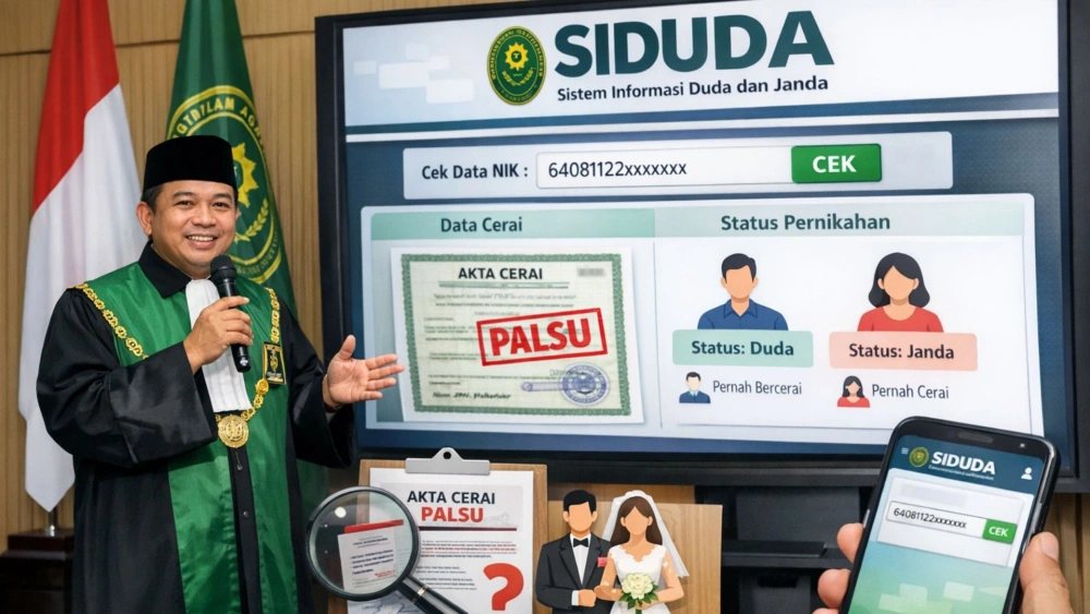 Cegah Akta Cerai Palsu, PA Balikpapan Resmi Luncurkan Aplikasi Siduda
