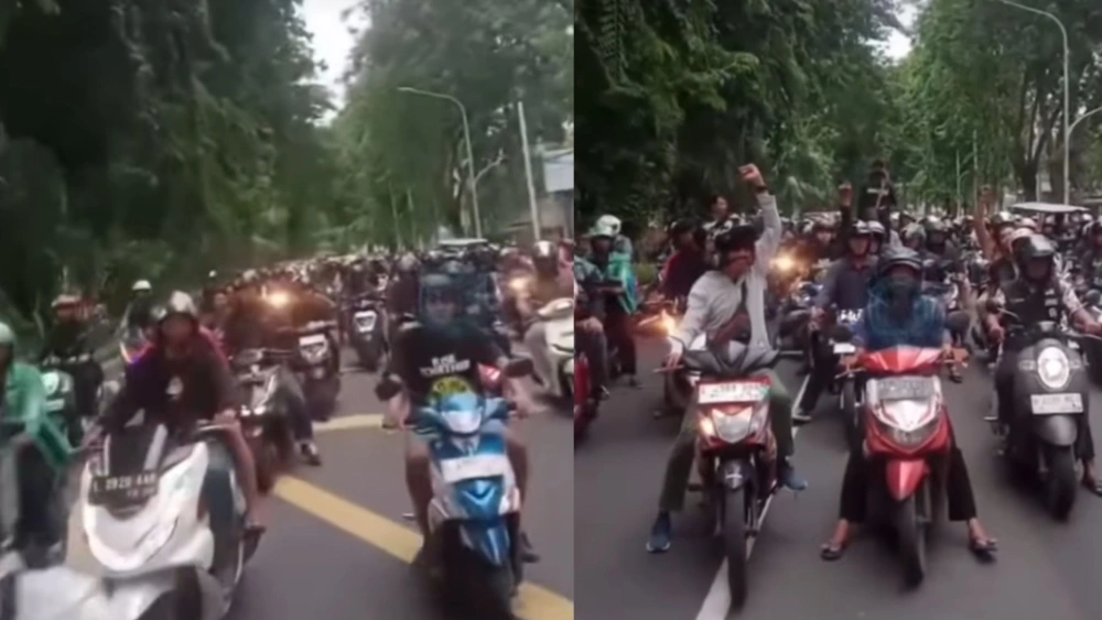 Arek Suroboyo turun ke jalan. [instagram]