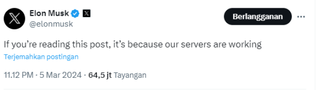 Elon Musk Ejek Mark Zuckerberg Akibat Instagram Down