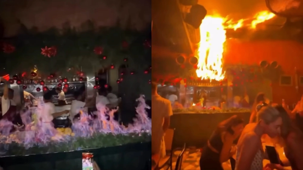 Viral Atraksi Api di Restoran Canggu Bali Berubah Petaka, Bule-Bule Panik Berlarian