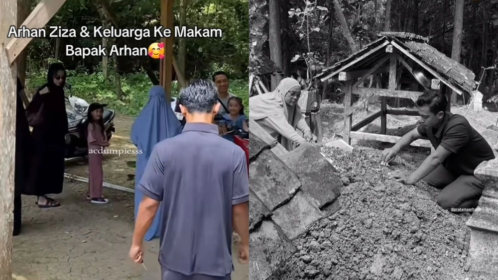 Azizah Salsha Temani Pratama Arhan Ziarah ke Makam Ayah, Netizen Doakan Rujuk