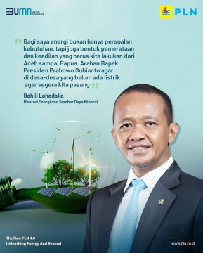 Menteri ESDM Bahlil Lahadalia. (Instagram @pln_id)