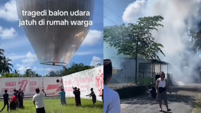 Tragedi Balon Udara Jatuh di Rumah Warga, Tradisi Lebaran yang Banyak Dihujat Netizen