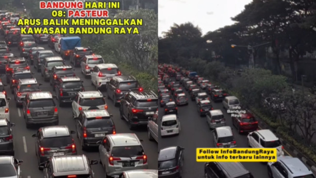 Viral Antrean Kendaraan Tinggalkan Bandung, Netizen Pilih Macet Dibanding Sepi Banyak Geng Motor