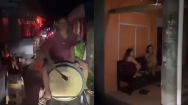 Netizen Sebut Tampan dan Pemberani, Momen Para Pemuda Bangunkan Sahur di Tempat Lokalisasi