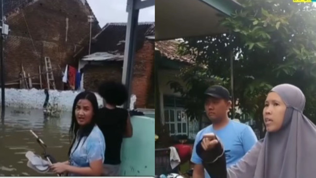 Viral Tiktoker Diusir Warga saat Ngonten Banjir, Netizen: Padahal kalau Viral Bisa Dibantu