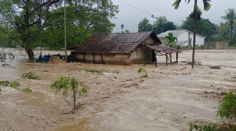 Banjir bandang wilayah Aceh. [Ist]