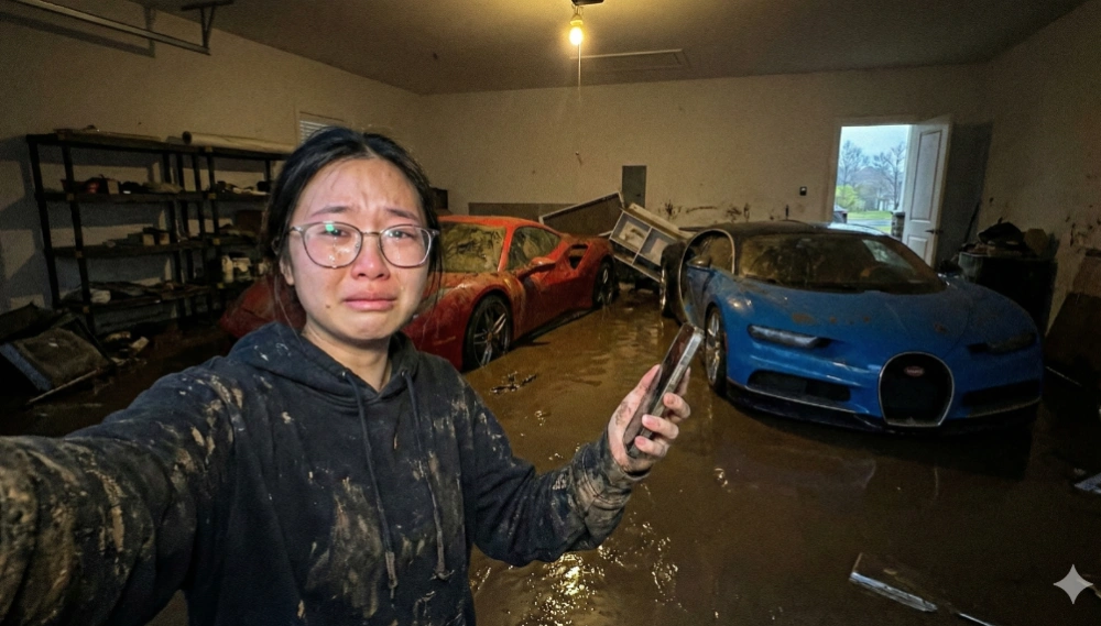 Viral Wanita Nangis Lihat Mobil Mewah Penuh Lumpur Usai Banjir Bandang