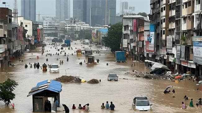 Banjir. (Meta AI)