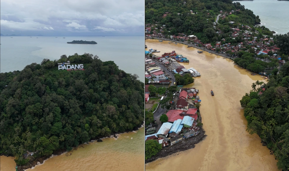 Banjir melanda Padang, Sumatera Barat. [Istimewa]