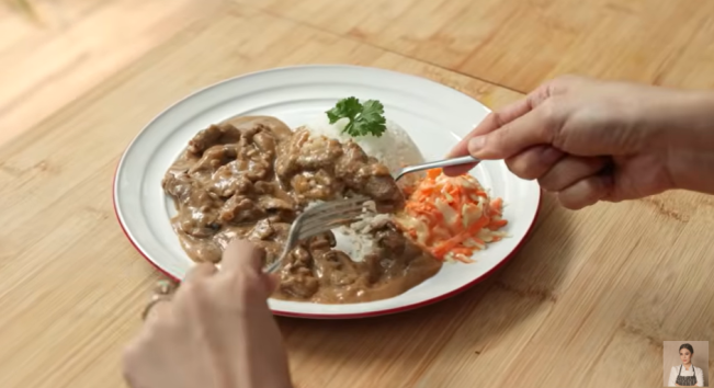 Resep Spesial Libur Panjang, Creamy Beef Mushroom yang Empuk dan Lembut ala Chef Devina