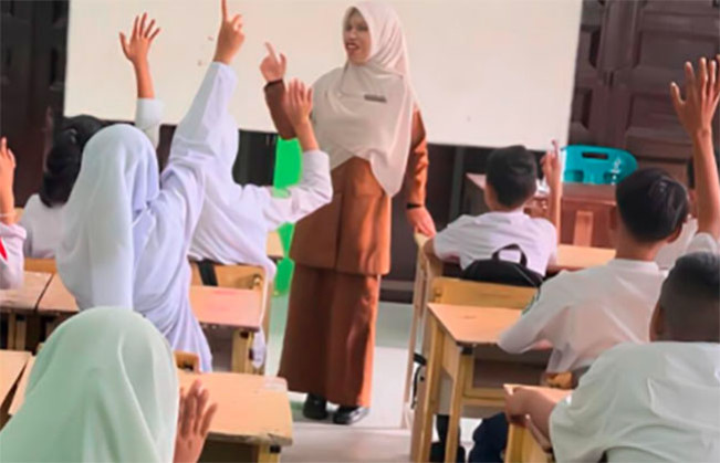 Ilustrasi belajar mengajar /Foto: Instagram Dikdasmen