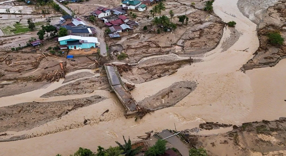 Dampak kerusakan pasca banjir bandang yang menerjang Desa Rigeb, Kecamatan Blangkejeren, Kabupaten Gayo Lues, Aceh, Selasa (2/12/2025). [Ist]