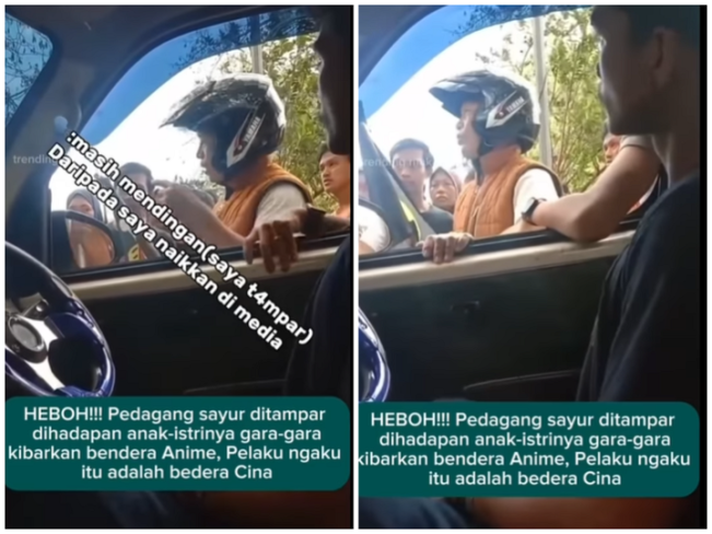 Tukang Sayur Ditampar di Jalan, Pelaku Ngaku Anggota TNI: Gara-Gara Bendera One Piece
