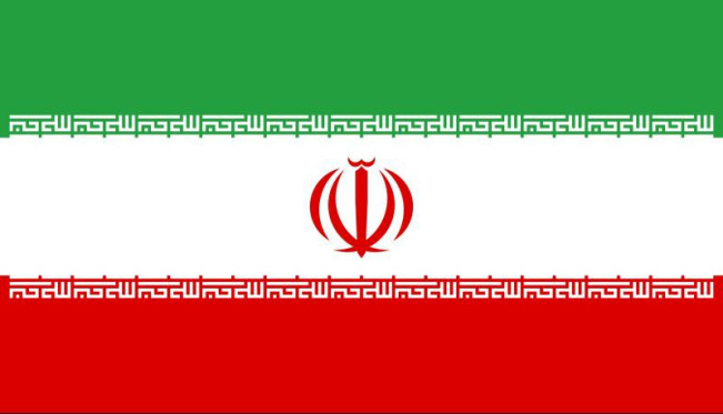 Bendera Iran. (Wikipedia)