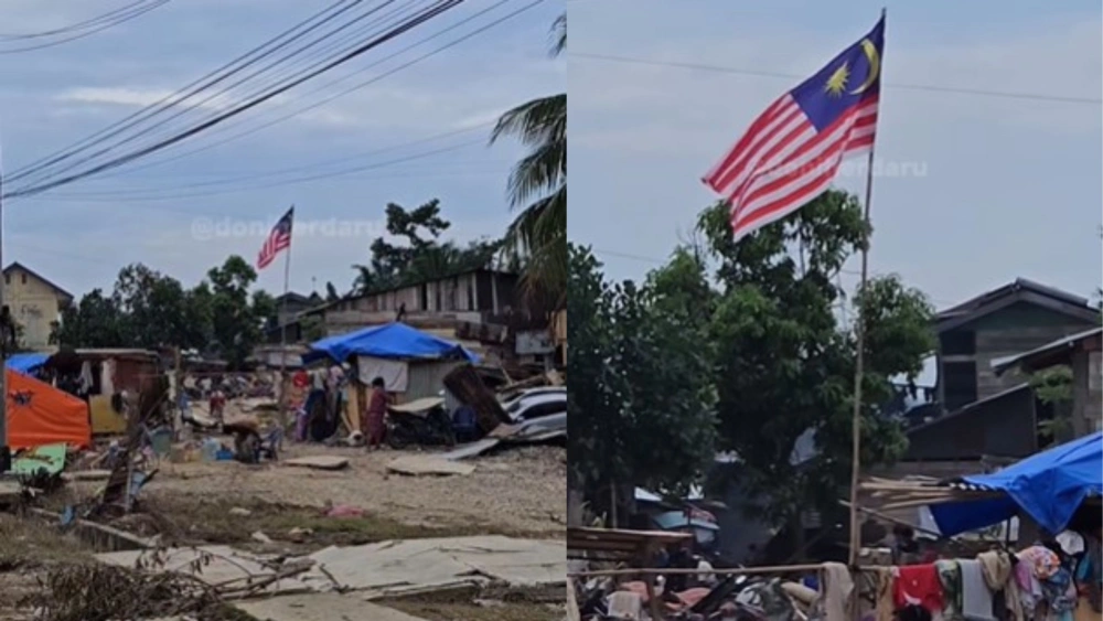 Viral Warga Aceh Pasang Bendera Malaysia di Tenda Pengungsian, ke Mana Negara?