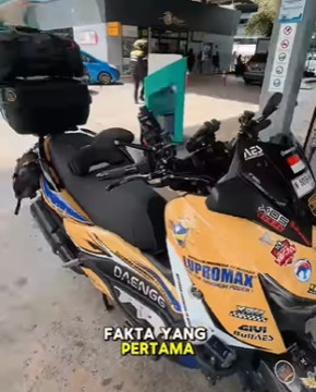Potongan video biker Indonesia to Mekkah. (Instagram)